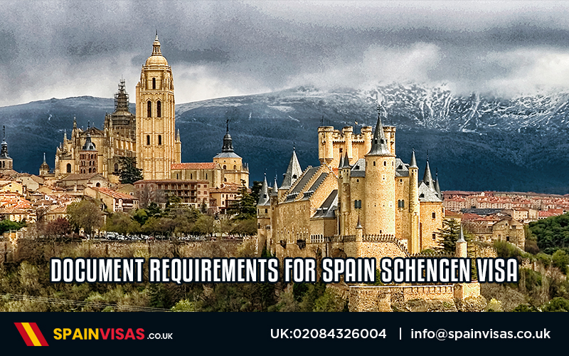 Document Requirements for Spain Schengen Visa